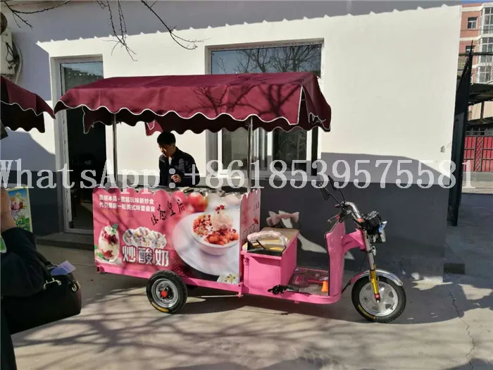 electric ice cream serving tricycle