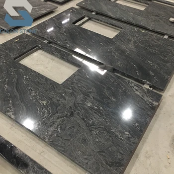 Pre Cut Sell Used Lowes India Black Forest Granite Countertops