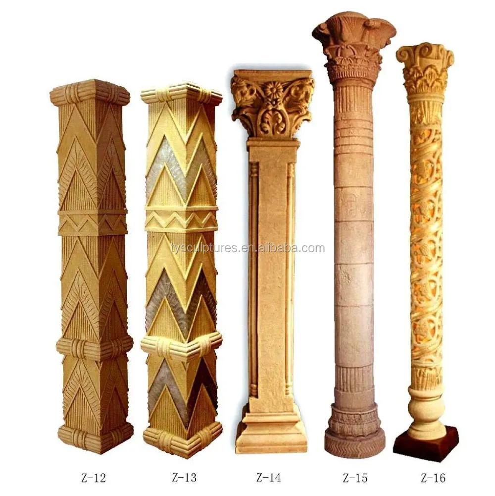 装饰建筑石罗马方形大理石罗马柱子设计
