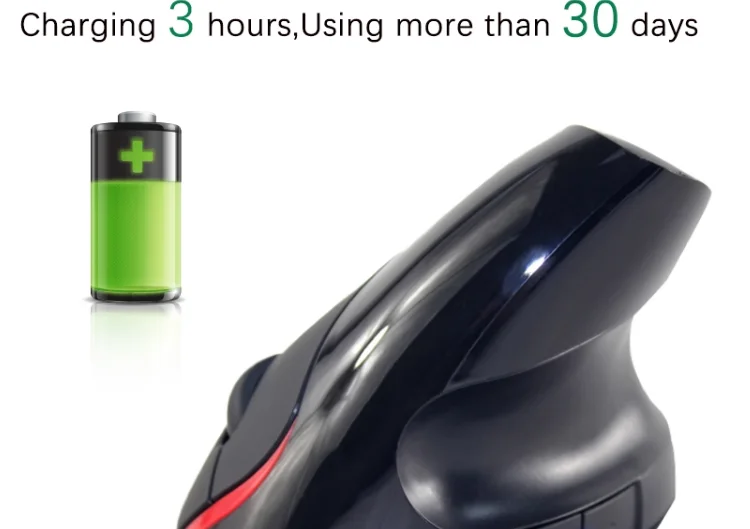 computer accessories S6 2.4G Wireless Ergonomic Vertical Mouse 1000 / 1200 / 1600DPI 5 Buttons Rechargeable Battery