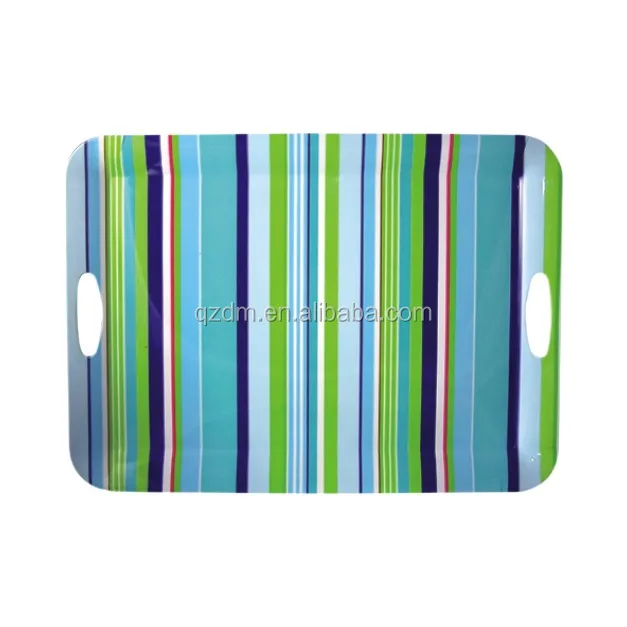 Large Melamine Tray With Handles
