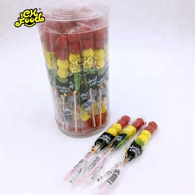 Hot Selling Jelly Gummy Lollipop Candy Sweets