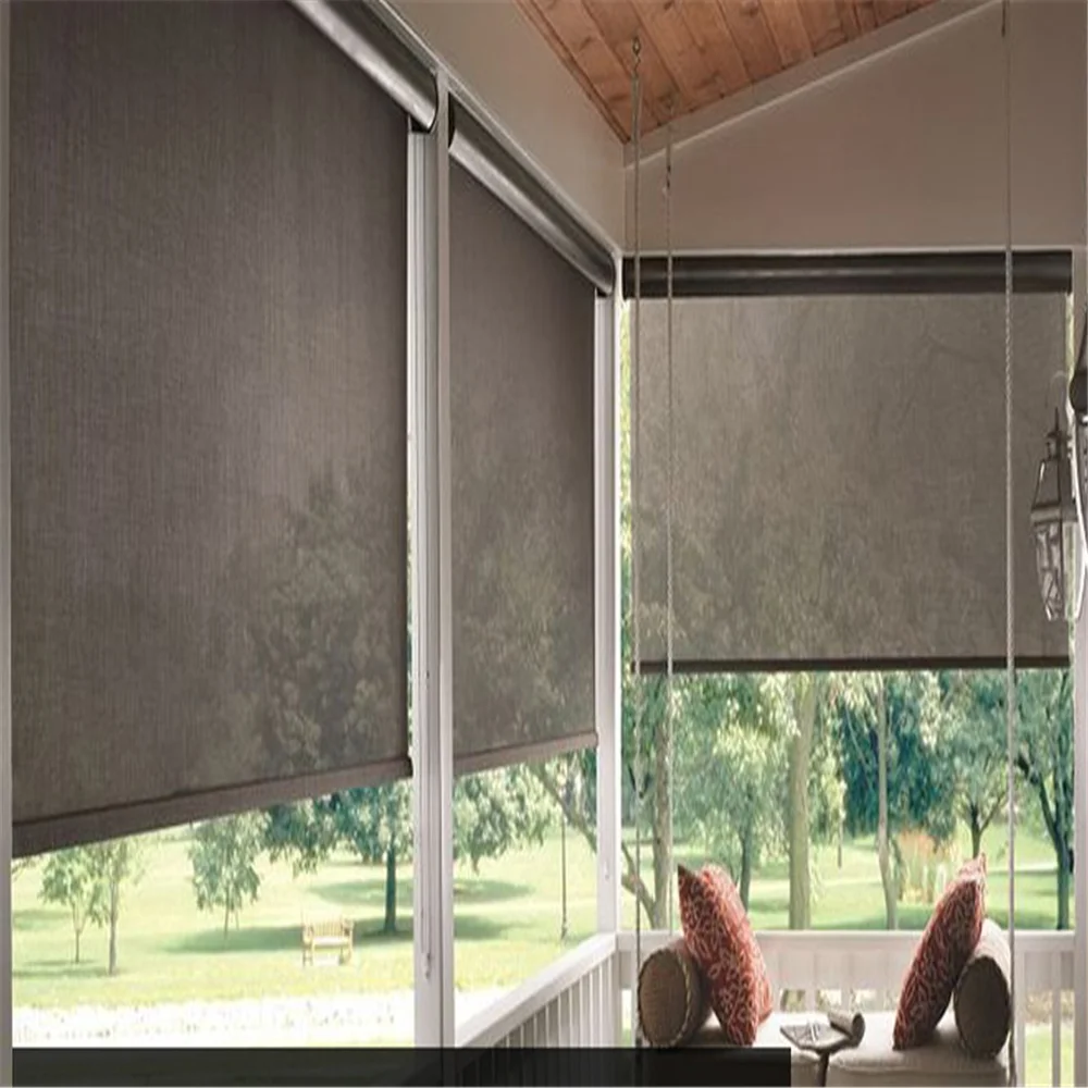 3% Openness Factor Sunscreen Roller Blind Fabric Ready Made Horizontal ...