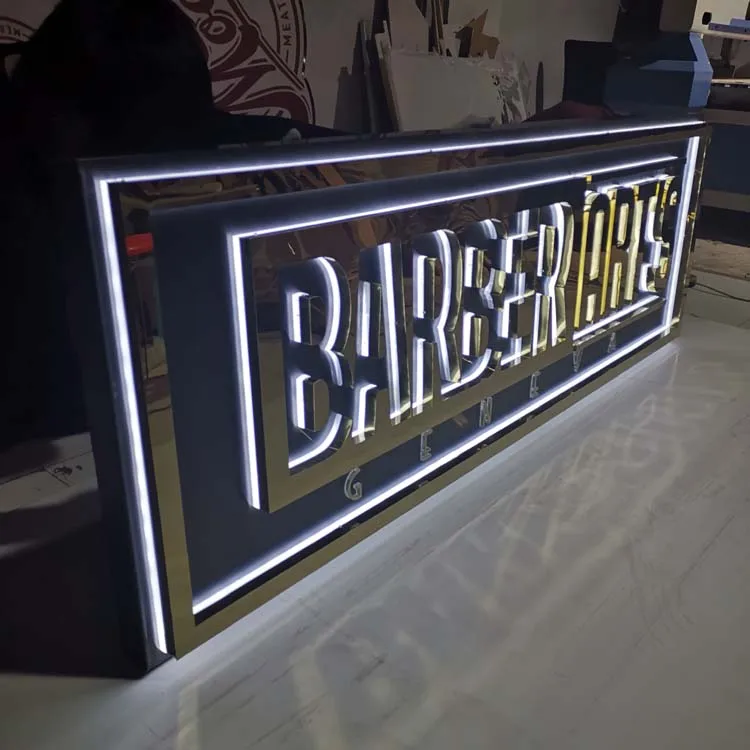 Barber led letter6