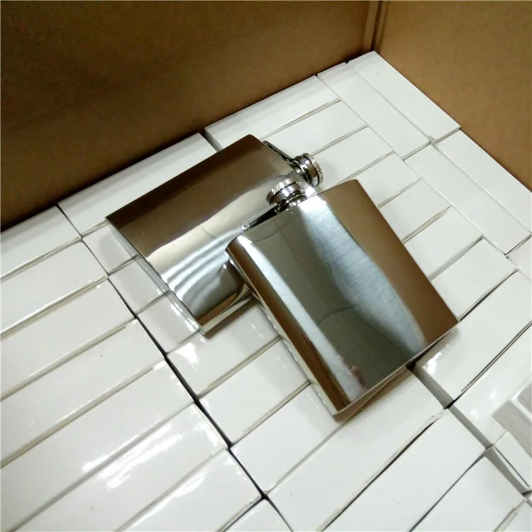 Mirror hip flask 4oz 5oz