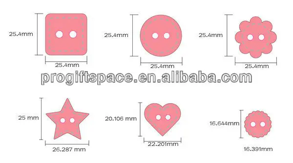 progiftspace felt button dimensions