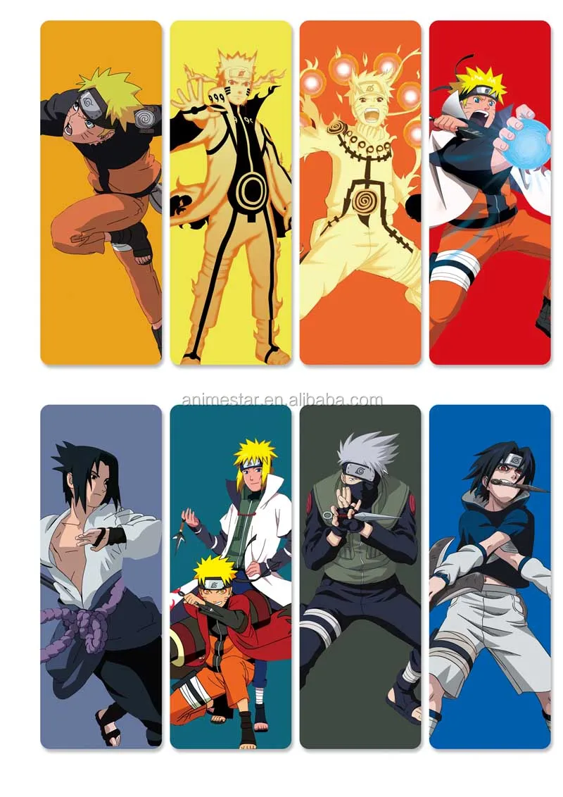 naruto japanese anime fancy printed paper note bookmark