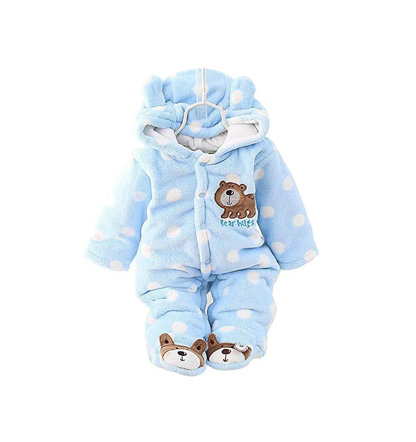 baby boy fleece snowsuit