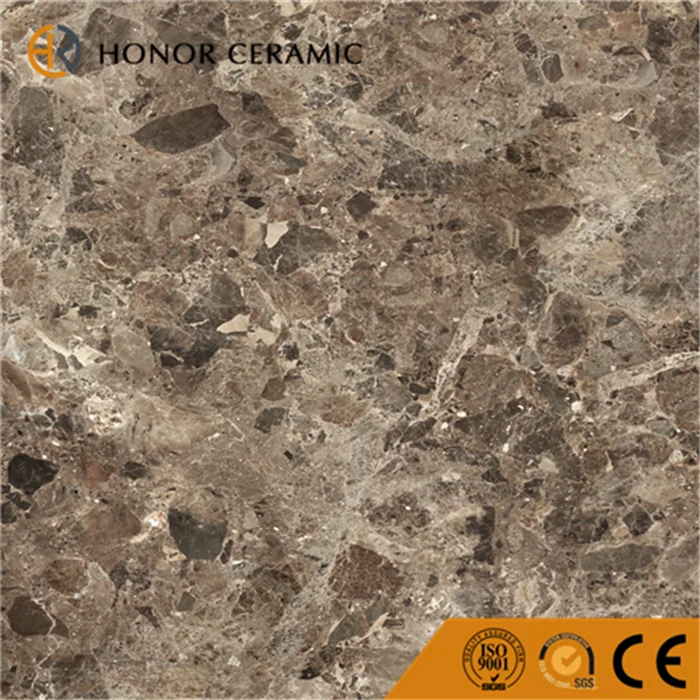 Full polished China glaze low water absorption marble look ceramic tiles