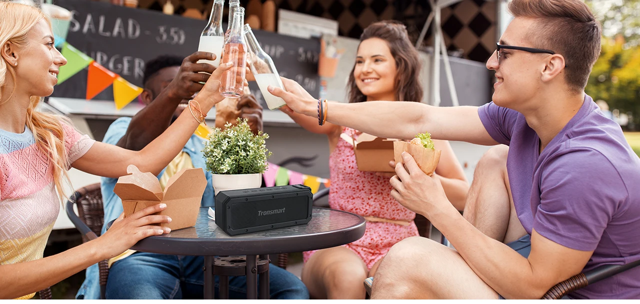 2020 Tronsmart Element Force+ Portable Bt Speaker with IPX7 Waterproof, Bass Sound, Supports TWS - ANKUX.COM