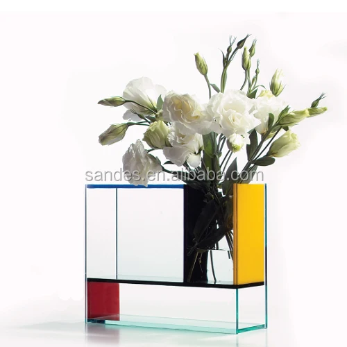 Single Cheap Refrigatee Shape Acrylic Flower Vases Display Buy