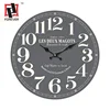Big number combine gray face wall clock for 16inch size