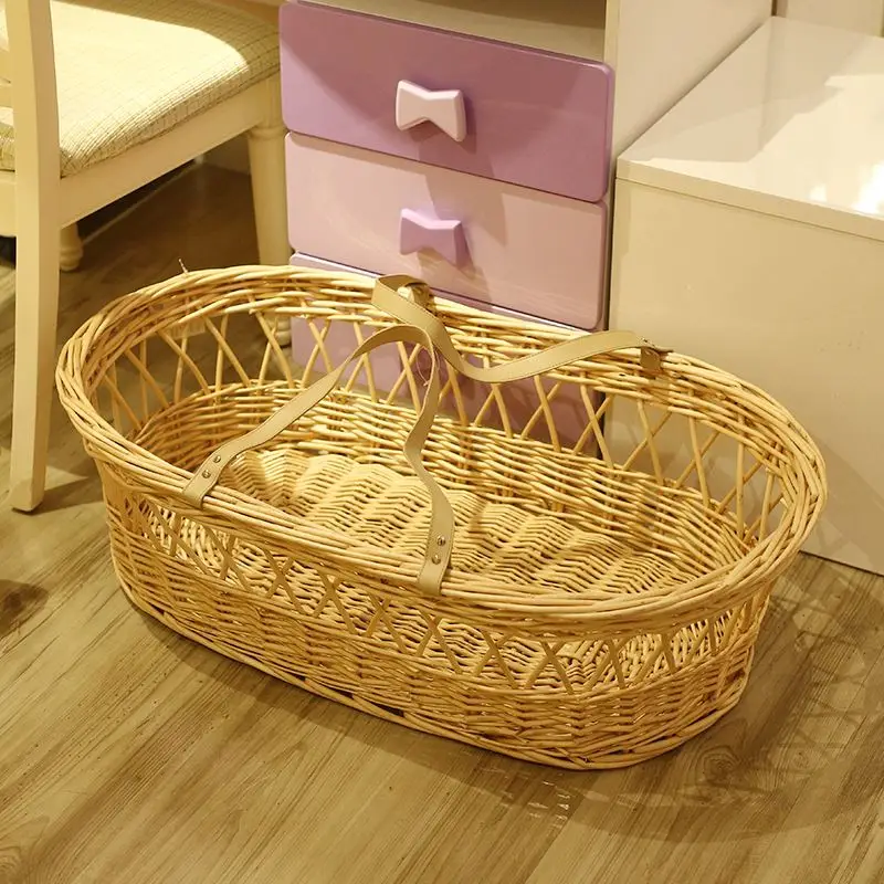 moses basket woven