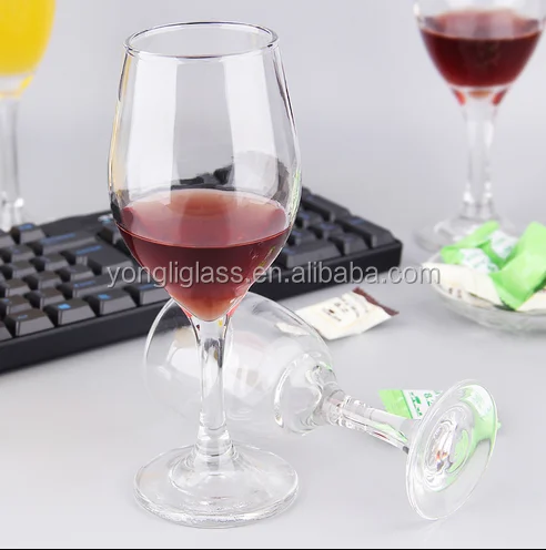 High white glass red wine glass, balloon wine glass , short stem red wine glass