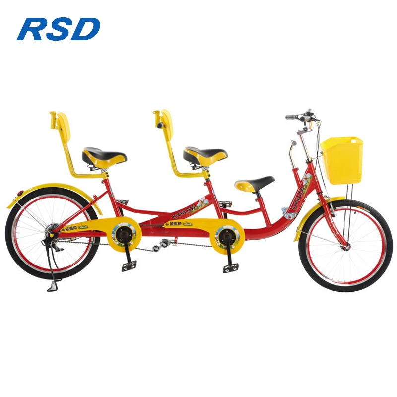tandem bike with kid seat
