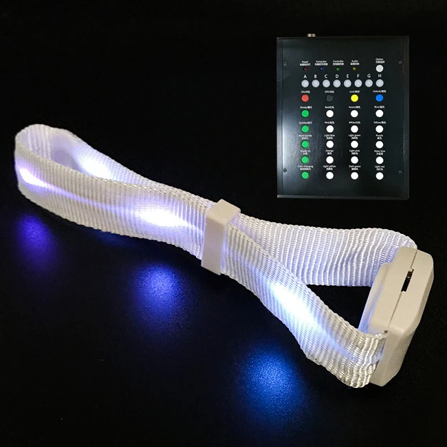 Dmx 2.4g Programmable Remote Control Led Wristband Radio Control Led