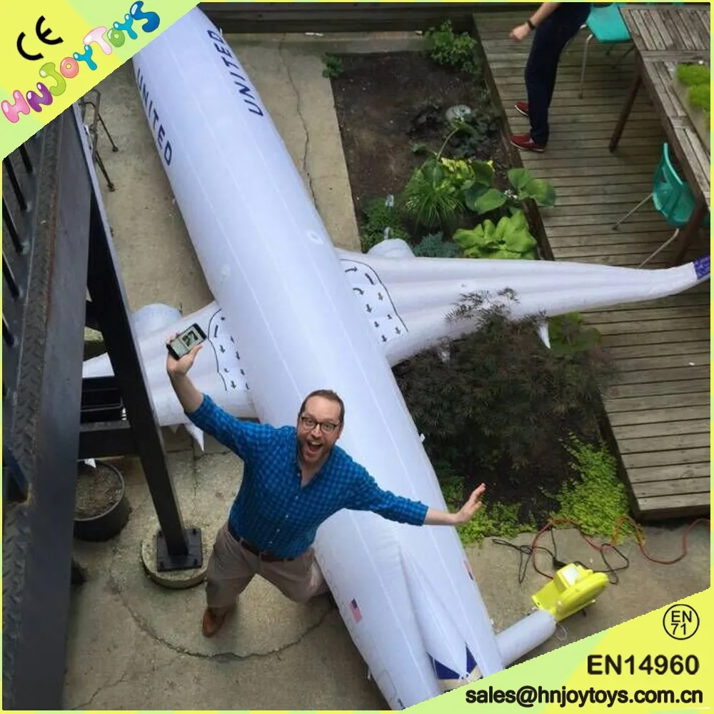 Giant Advertising Inflatable Airplane Plane Replicas Airship Inflatable