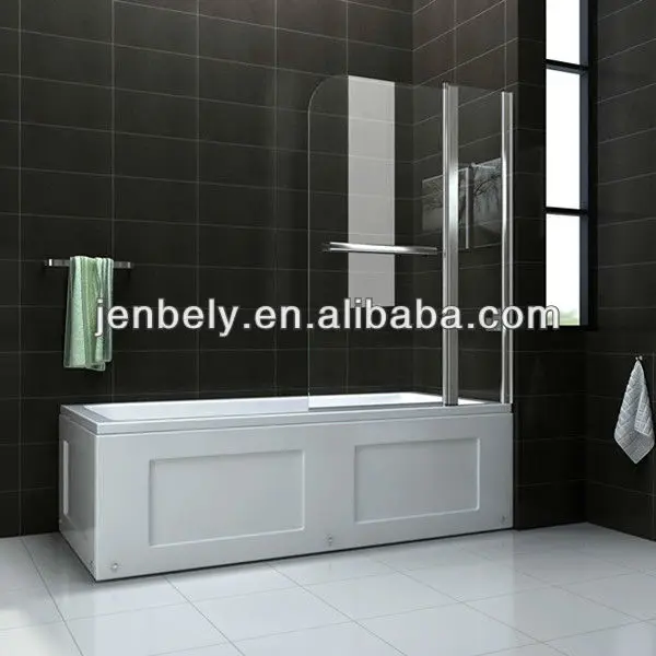 China Modern Bathroom Tempered Foldable Glass Bath Shower Screens