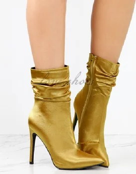 Custom Made Office Lady Fancy High Heel Shoes Y Women Stiletto Custom Made Office Lady Fancy High Heel Shoes Y Women Stiletto Pointed Toe Sock Ankle Boots
