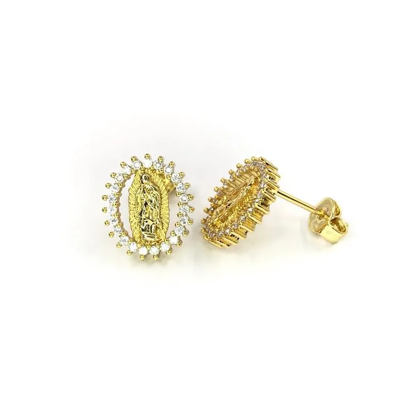 Dainty Religious Earrings Virgin Mary Stud Earrings For Women Buy