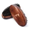 Wholesale OEM private label Retro design wooden boar bristle beard brush and comb set