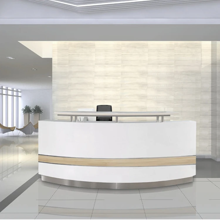 Modern White Curved Reception Desk Front Desk On Sale Buy Curved