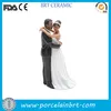 Wholesale lovers decorate cake giftware ceramic Figurine For Wedding