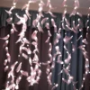 300 LED Cooper Wire Window Curtain Lights String with DIY Feather 3M X 3M USB Power 8 Modes for Romantic Wedding Party Holiday