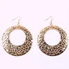 Fashionable jewelry metal hollow out new model round shaped stud earring