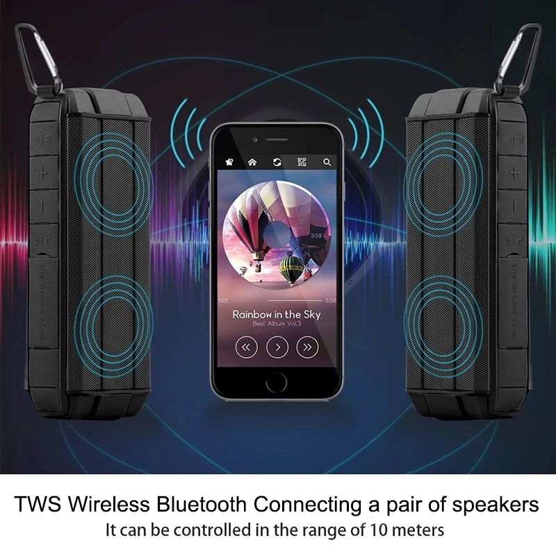 1200mAh High Capacity Bluetooth Speaker Home Zeal Sound Wireless Bluetooth Speakers with Dual Speaker Loud Stereo Better Bass - ANKUX.COM