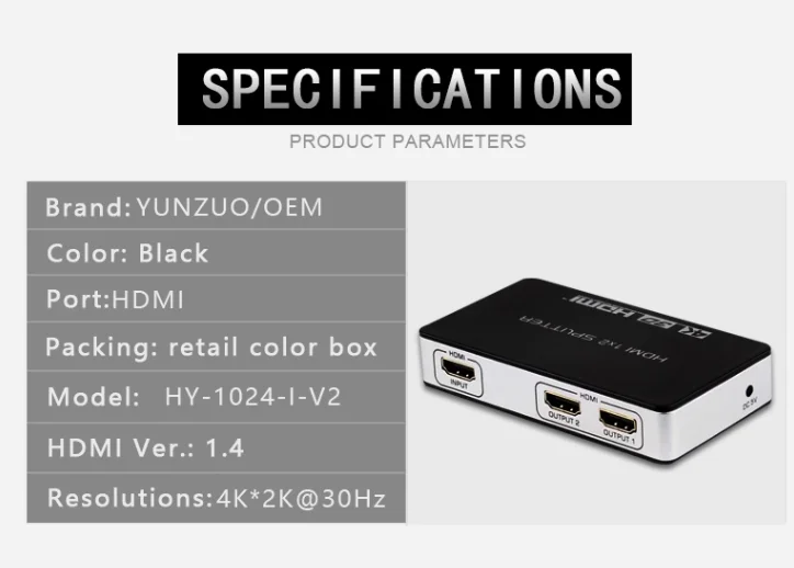 hdmi splitter 1x2