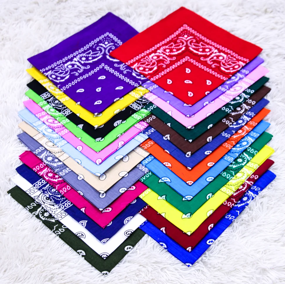 Multi Purpose Bandana Custom Print Large Cotton Bandanas Custom Logo