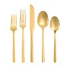 Custom long handle stainless steel kitchen utensil cutlery set for wedding