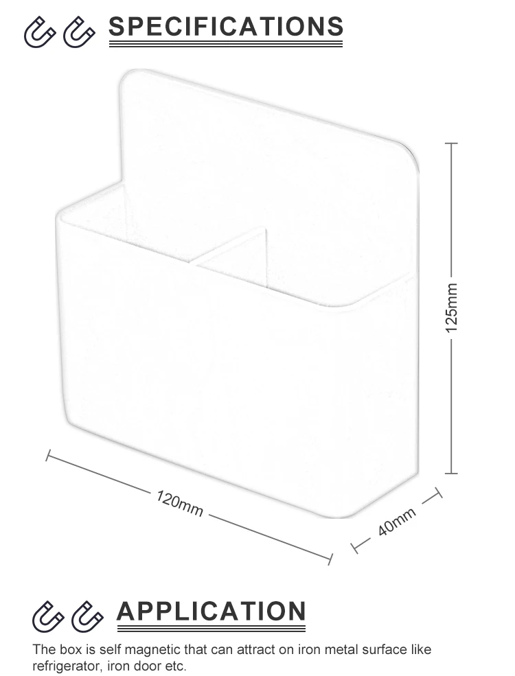 Office Whiteboard Pen Eraser Storage Organizer Plastic Tray Magnetic Marker Holder manufacture