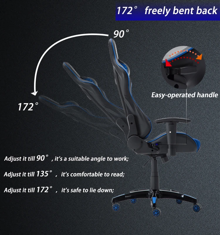 Dota 2 Game Chair E-sport Gaming Chair 300 Lb Capacity ...