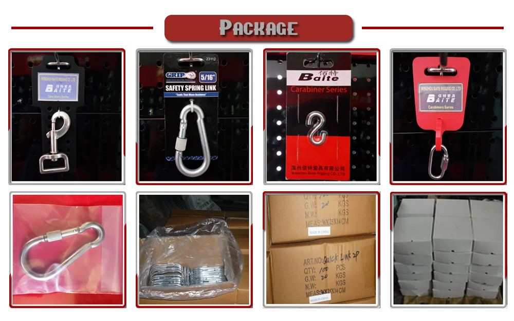 Stainless Steel 316 Snap Hook Outdoor Sport Climbing D Type Snap Hooks With Plate Used With Strap