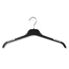/product-detail/inspring-black-plastic-coat-hangers-with-skirt-strap-loop-metal-swivel-hook-47cm-18-5in--60643516268.html
