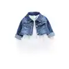Fashion Baby Girls Jeans Coat Long Sleeve Printed tutu Dress Two Piece Suit