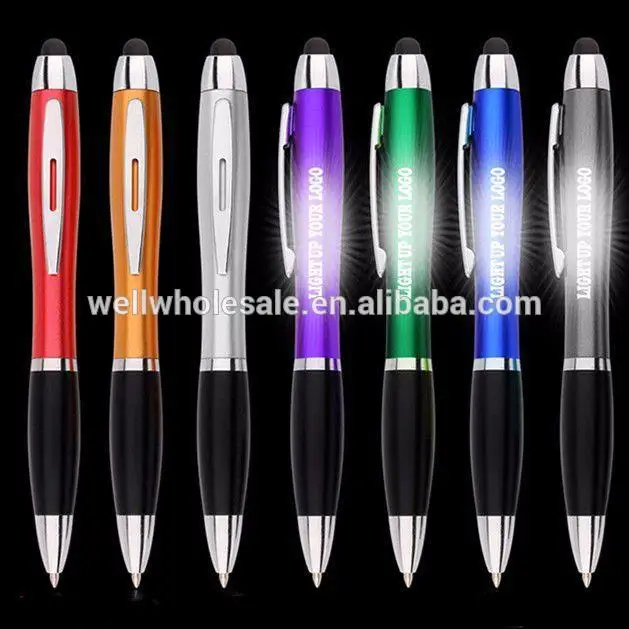 Uv Led Light Pen With Laser Logo And Stylus,Led Light Box Pen Buy Led