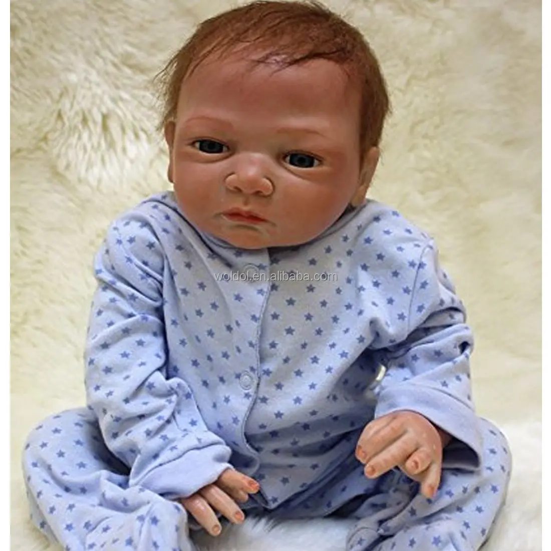 Woldol Handmade Reborn Baby Doll Soft Vinyl Silicone 20inch Magnetic ...