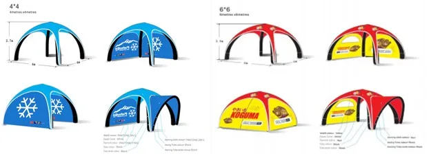New Design Competitive Price Customized Printing  Spider Inflatable Tent