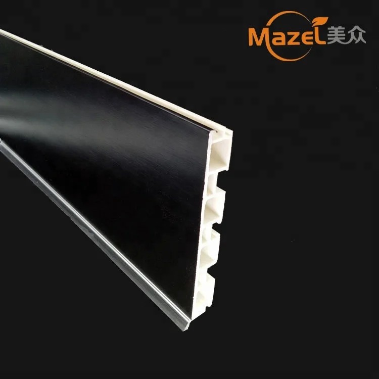 
Kitchen cabinet floor kick board black plastic skirting board 