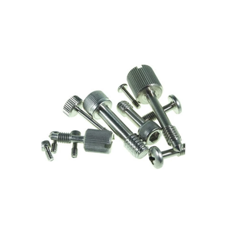 Customized 188 Stainless Steel Sotted Knurling Head Captive Panel