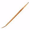 1PC Fashion Beauty Natural Bamboo Handle Bent Double End Eyeliner Brush + Lip Brush Eye Liner Makeup Tools
