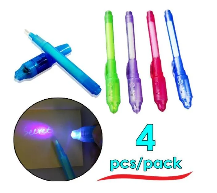 Buy Wholesale China 3 In 1 Uv Light Markers Invisible Ink Magic Secret  Message Pen Fancy Stationery Promotion Stationery & Uv Marker With Light at  USD 0.41