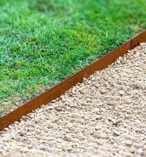 Ground Anchors Fixer anchor to lawn edges band Corten Precious Rust 