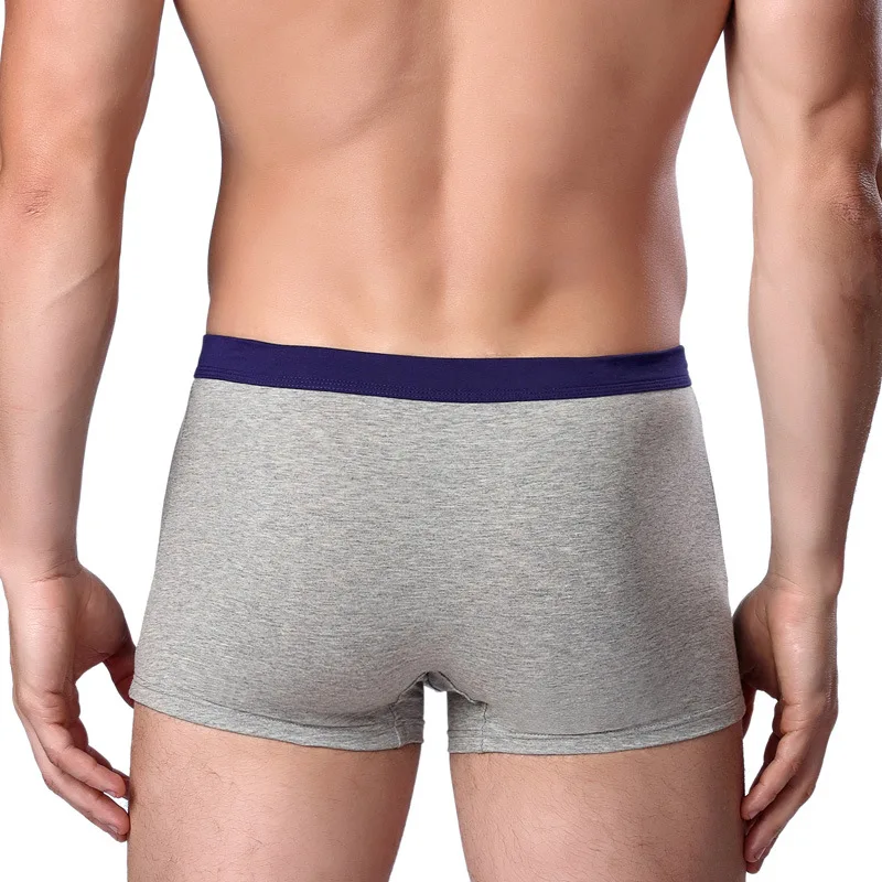 2020 Most Popular Wholesale Men Underwear Cotton Solid Comfortable Men's Boxers Briefs Buy Men