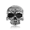Punk Skull Stainless Steel Silver Fashion Wholesale Biker Ring For Men And Boy