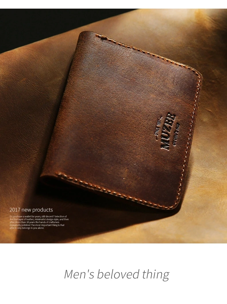 European style wallets leather men custom logo genuine leather wallets for men ME1441