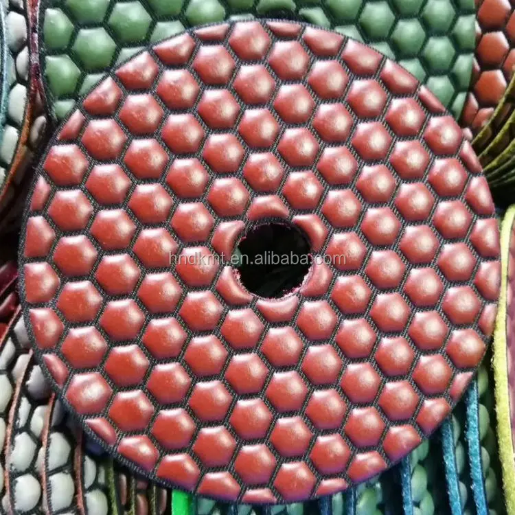 4 Resin Bond 100mm Diamond Dry Polishing Pads 100mm Flexible